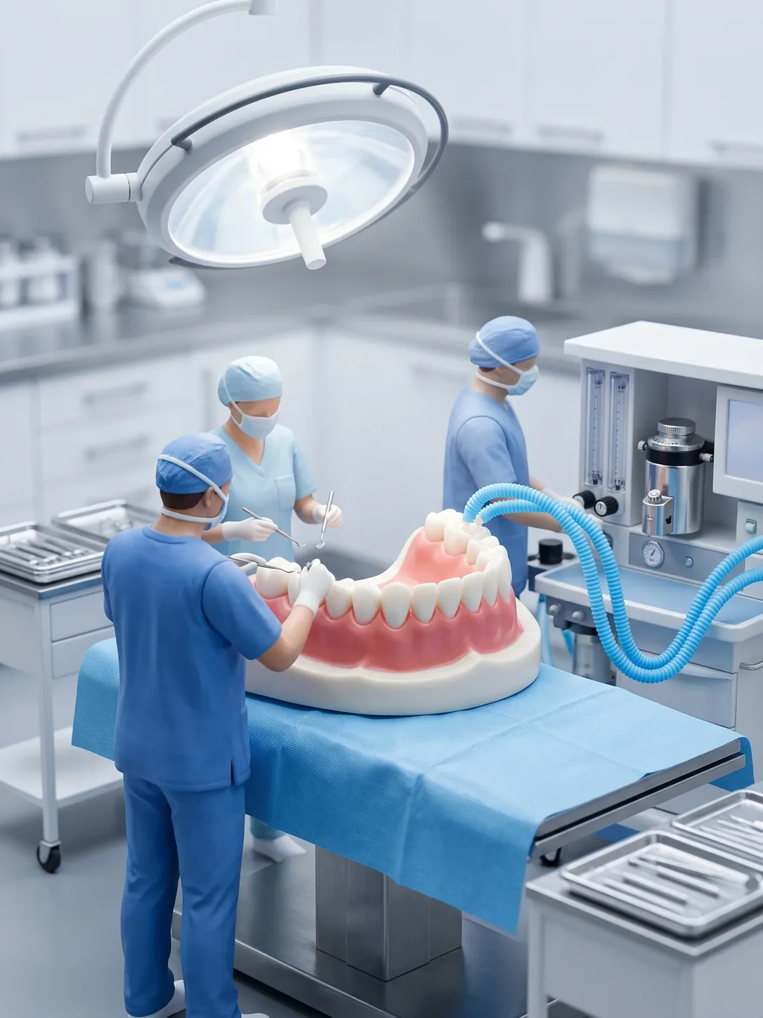 Anestesia general dental en quirófano