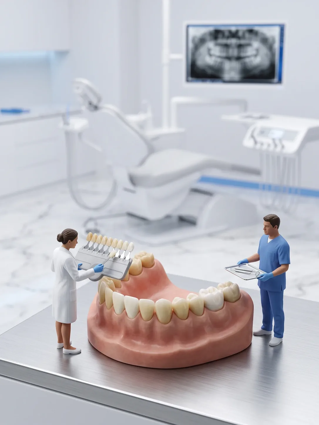 Guía de color en blanqueamiento dental