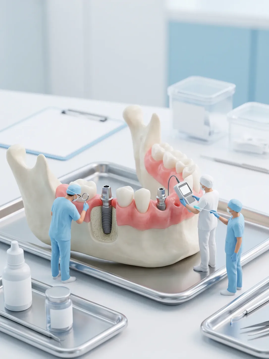 Qué pasa después de colocar un implante dental